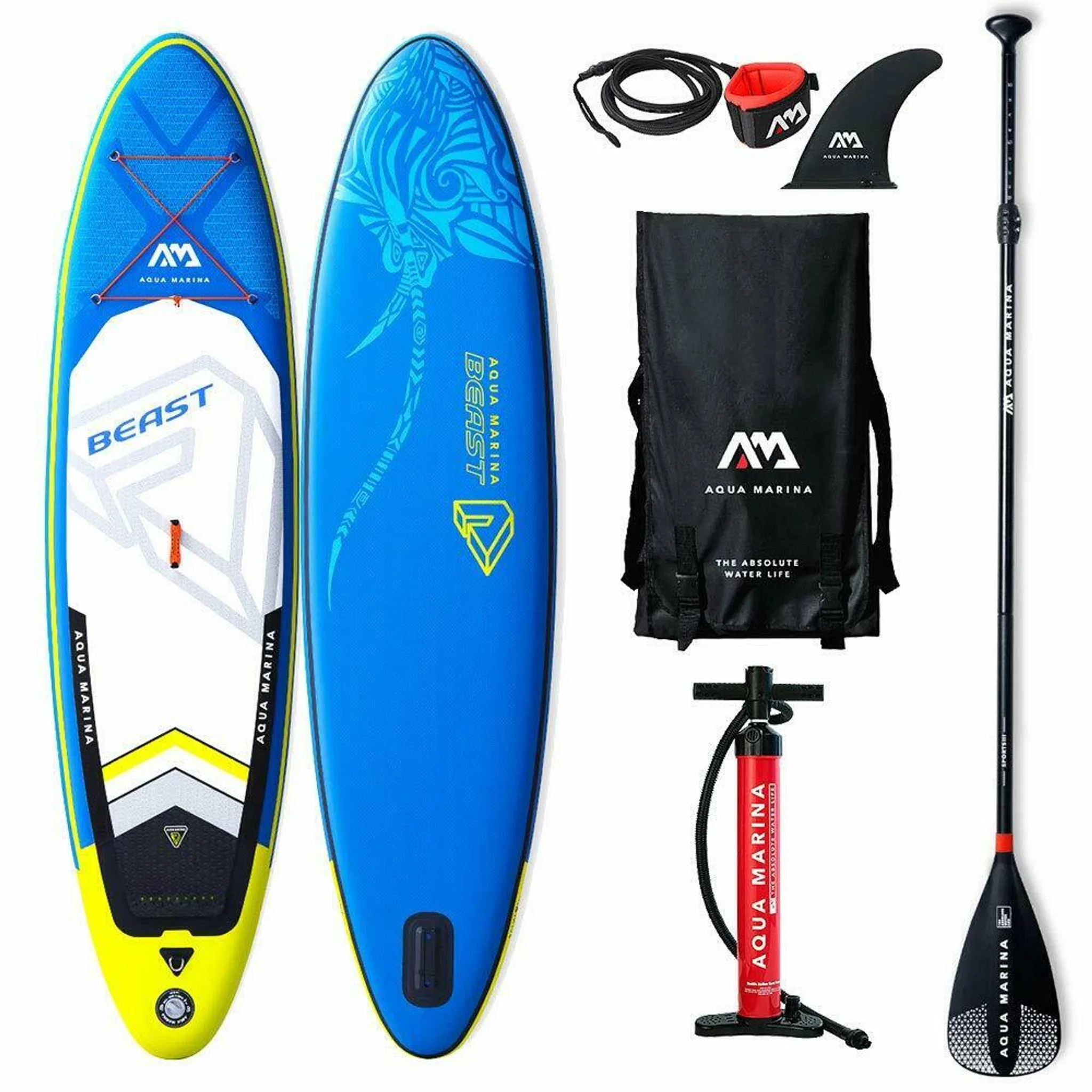 Paddle gonflable Aqua Marina Beast 10'6″ 320 cm - Set complet