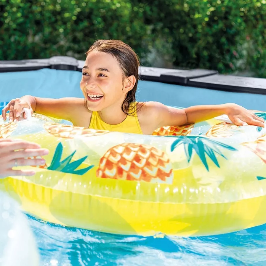 Piscine tubulaire rectangulaire Intex Graphite 4 x 3 x 1,24 m – Image 4