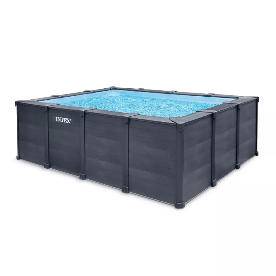 Piscine tubulaire rectangulaire Intex Graphite 4 x 3 x 1,24 m – Image 3