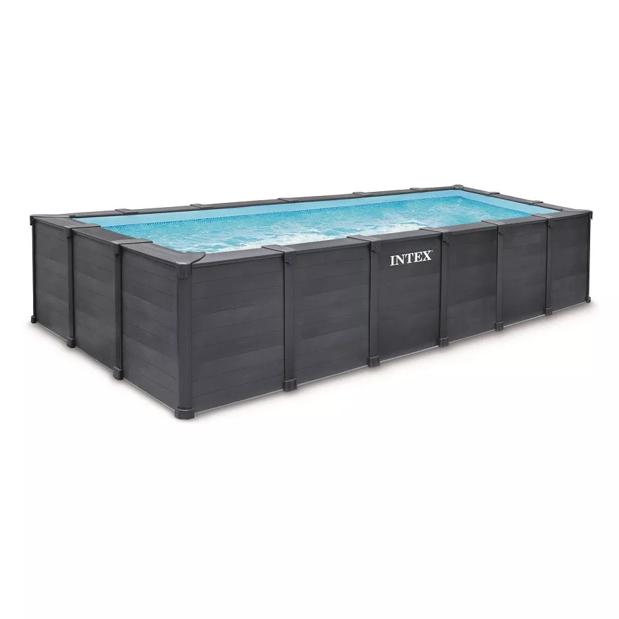 Piscine tubulaire rectangulaire Intex Graphite 6 x 3 x 1,24 m – Image 4