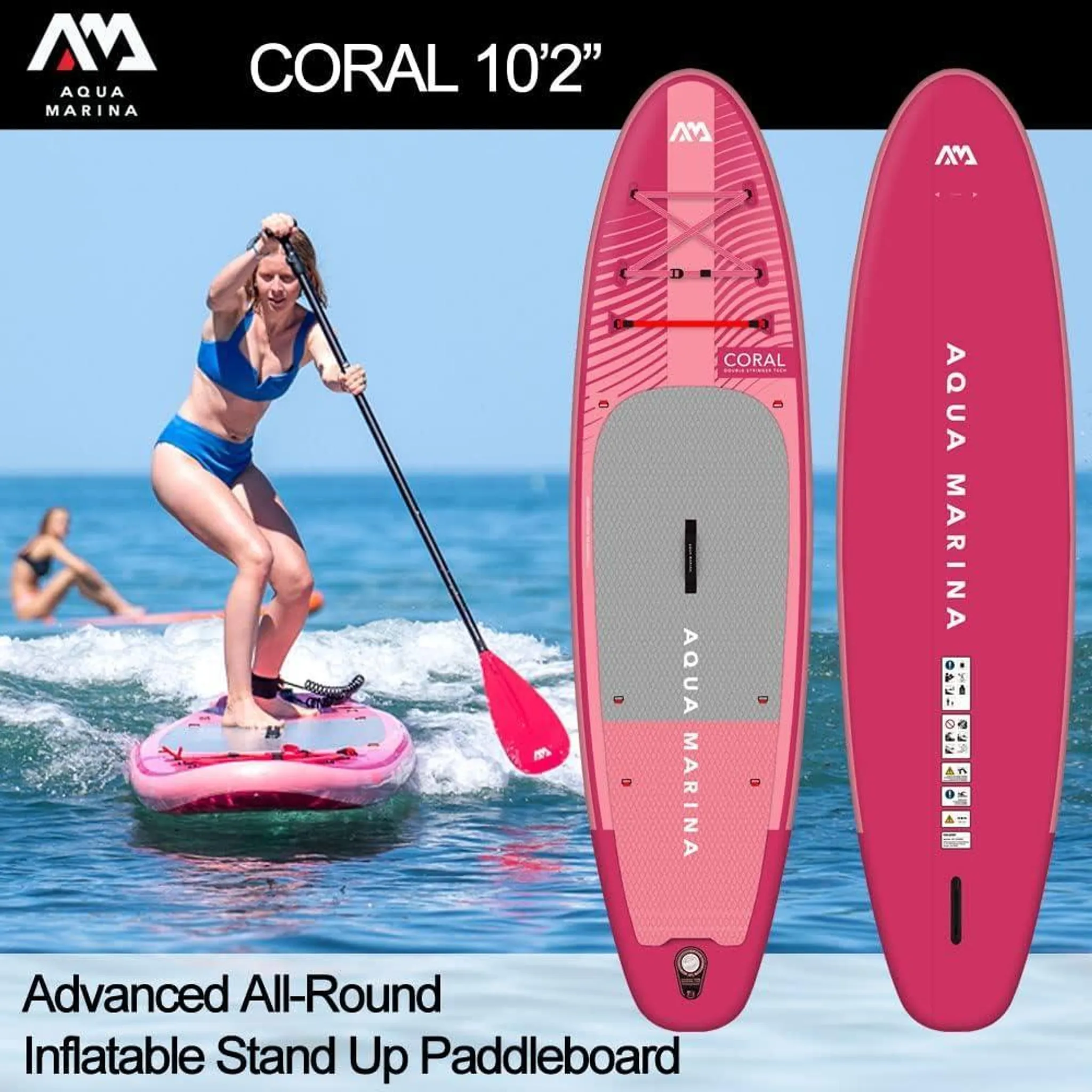 Aqua Marina Coral 10.2 Paddle gonflable - Set complet 310 x 78 cm – Image 7
