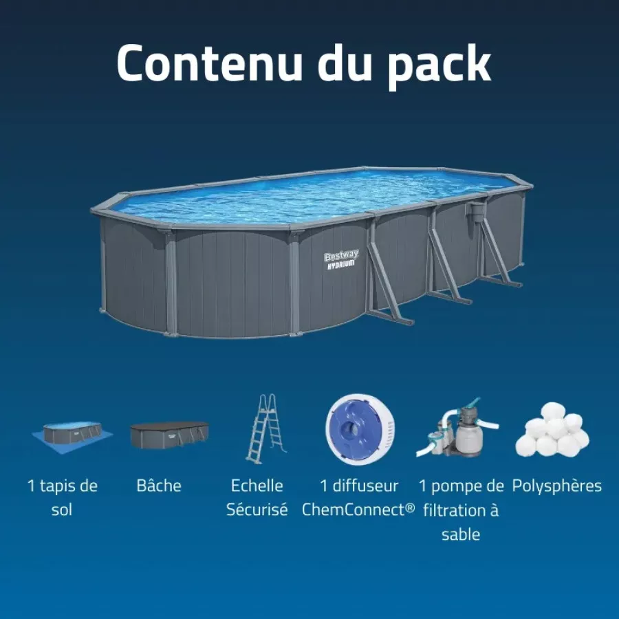 Piscine en acier Bestway Hydrium 7,32 x 3,66 x 1,32 m – Image 3