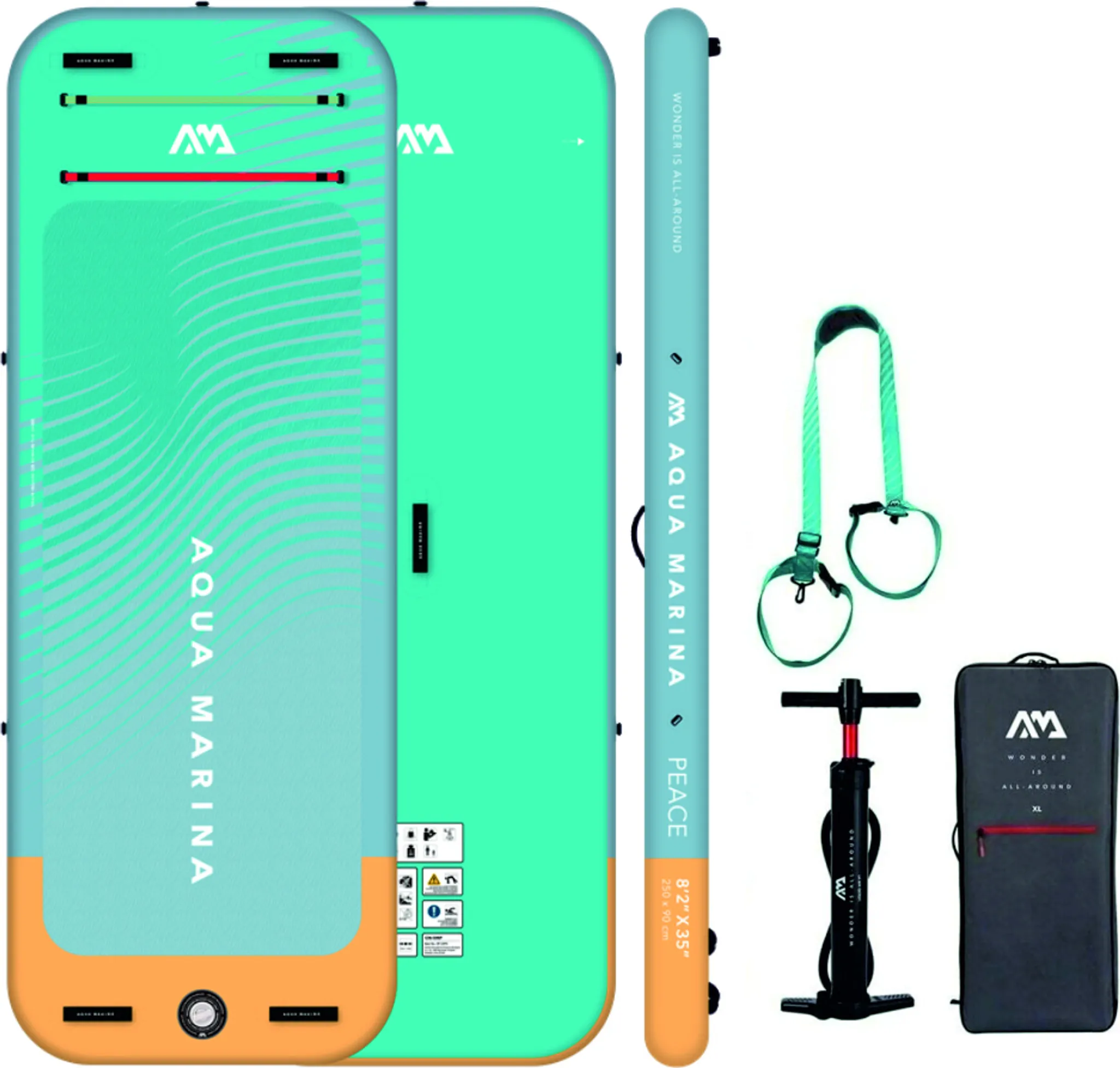 Planche de paddle Aqua Marina Peace Summer Vacation 8'2'' (250 cm) – Image 2
