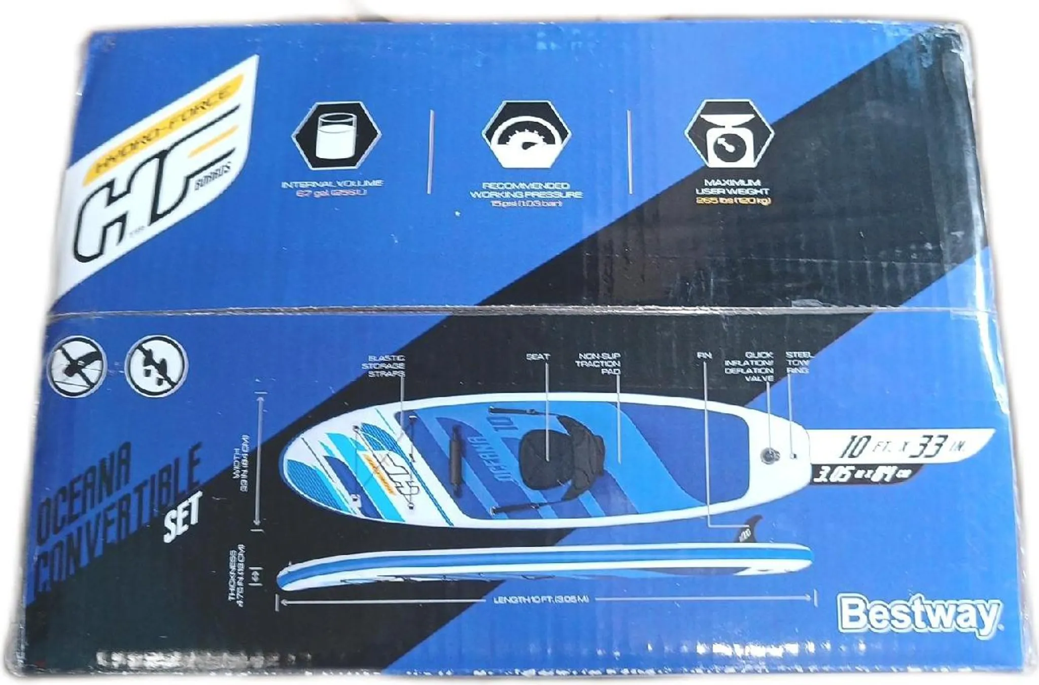 SUP Board-Set Oceana 305 x 84 x 12 cm – Image 4