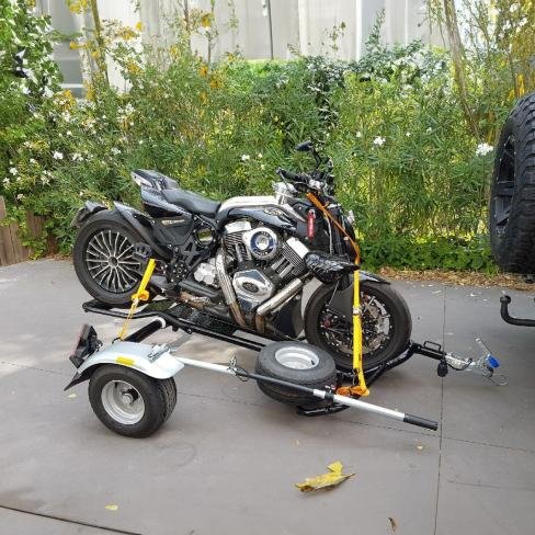 Remorque porte-moto For One noir