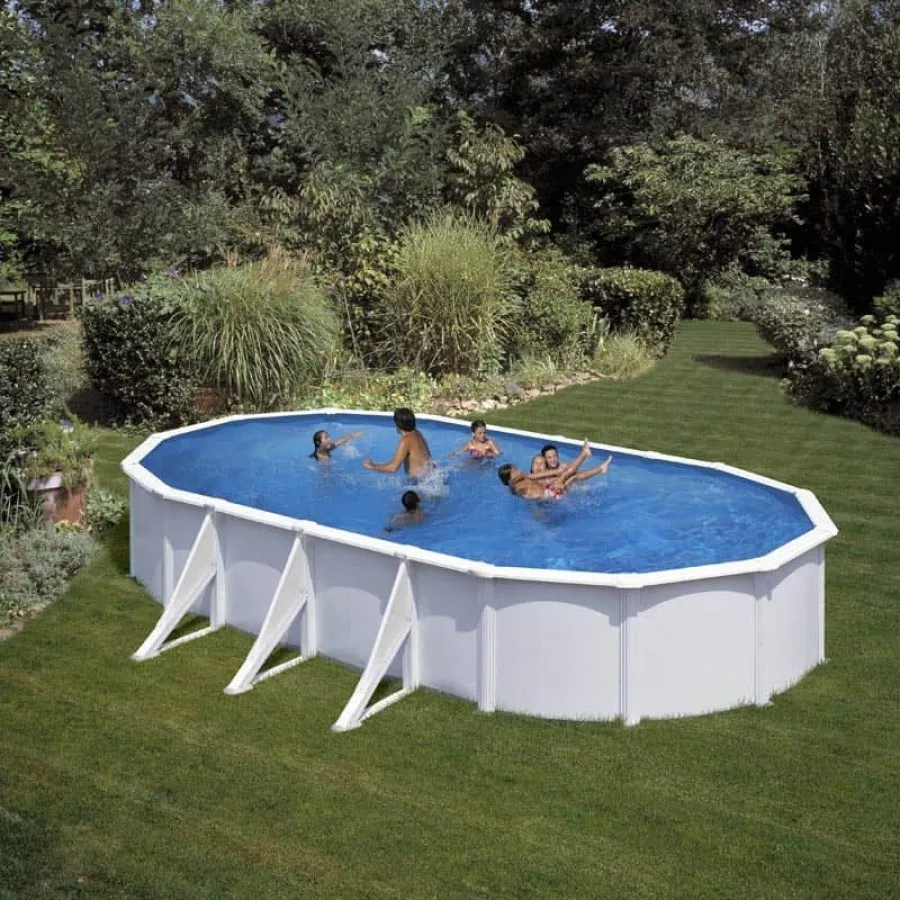 Piscine ovale acier Gré Fidji - 7,30 x 3,75 x 1,20 m – Image 4