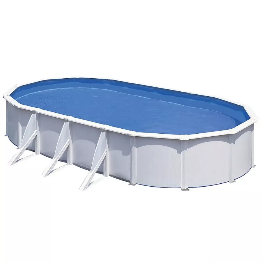 Piscine ovale acier Gré Fidji - 7,30 x 3,75 x 1,20 m