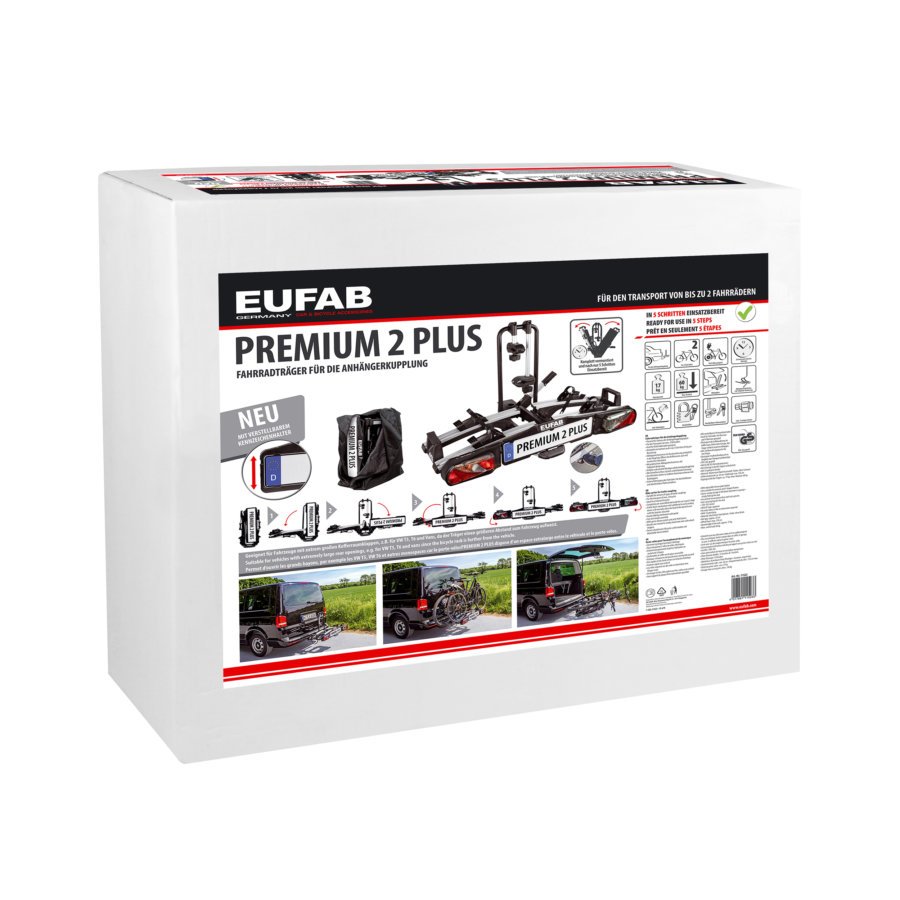 Porte-vélos EUFAB Premium 2 Plus pour 2 vélos électriques – Image 5