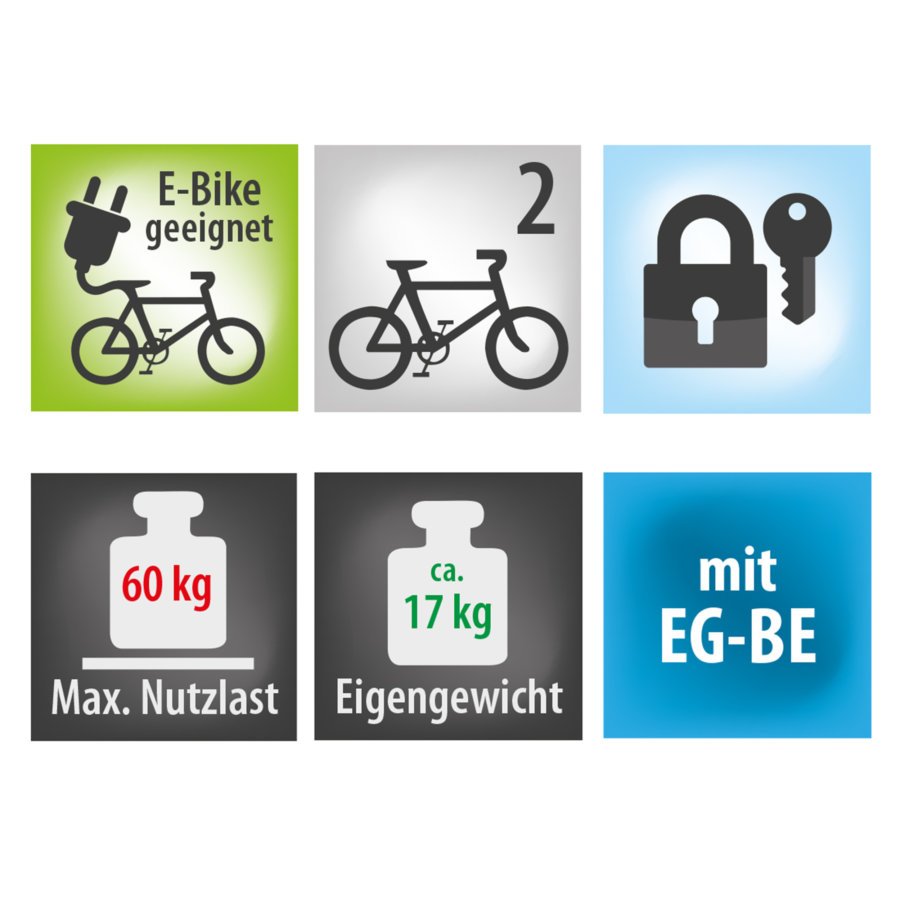 Porte-vélos EUFAB Premium 2 Plus pour 2 vélos électriques – Image 7