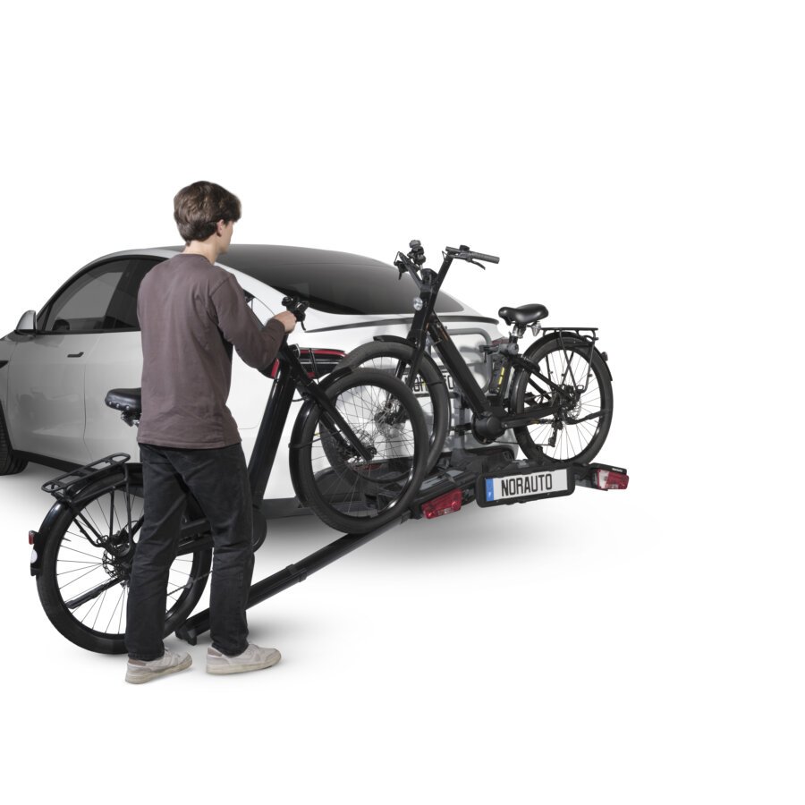 Porte-vélos attelage NORAUTO E-FIT 300-2 - 2 vélos électriques