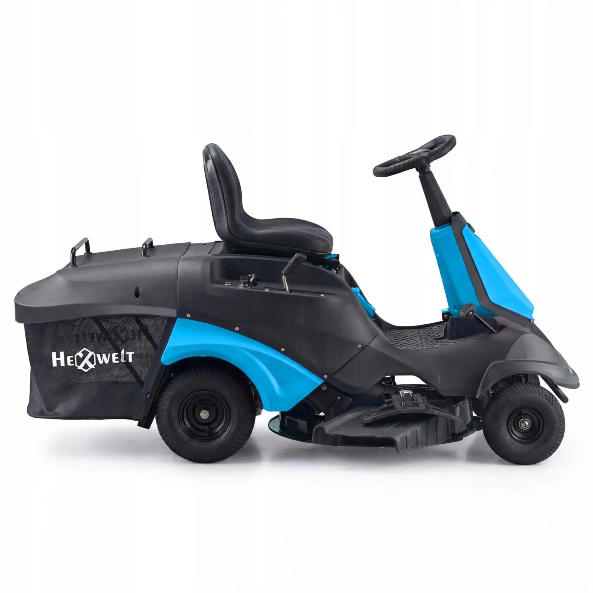 Tracteur tondeuse HEXWELT 224 cm³ largeur de coupe 66 cm bac 150 L avec aérateur – Image 10
