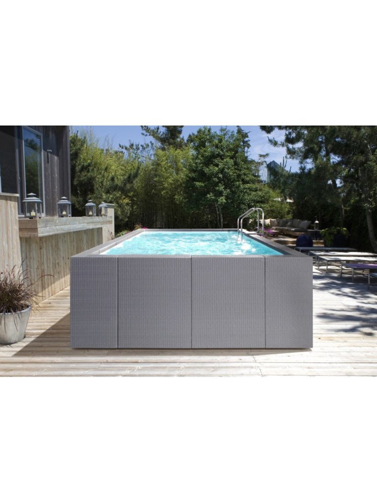 Piscine hors-sol Laghetto Dolce Vita Diva – habillage blanc ou gris – Image 7