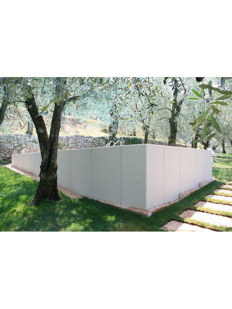 Piscine hors-sol Laghetto Dolce Vita Diva – habillage blanc ou gris – Image 2
