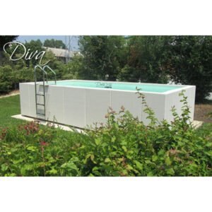 Piscine hors-sol Laghetto Dolce Vita Diva – habillage blanc ou gris