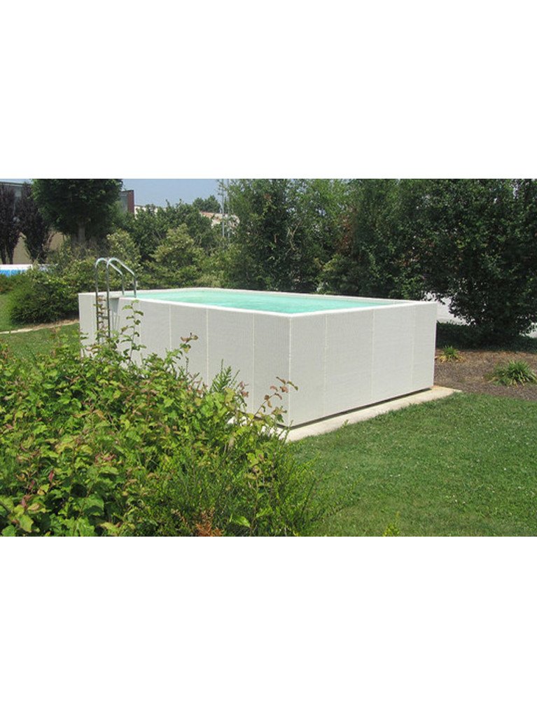 Piscine hors-sol Laghetto Dolce Vita Diva – habillage blanc ou gris – Image 3