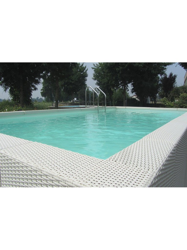 Piscine hors-sol Laghetto Dolce Vita Diva – habillage blanc ou gris – Image 4